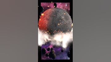 The moon exploding in 3D#animation #3danimation #themoon #moon