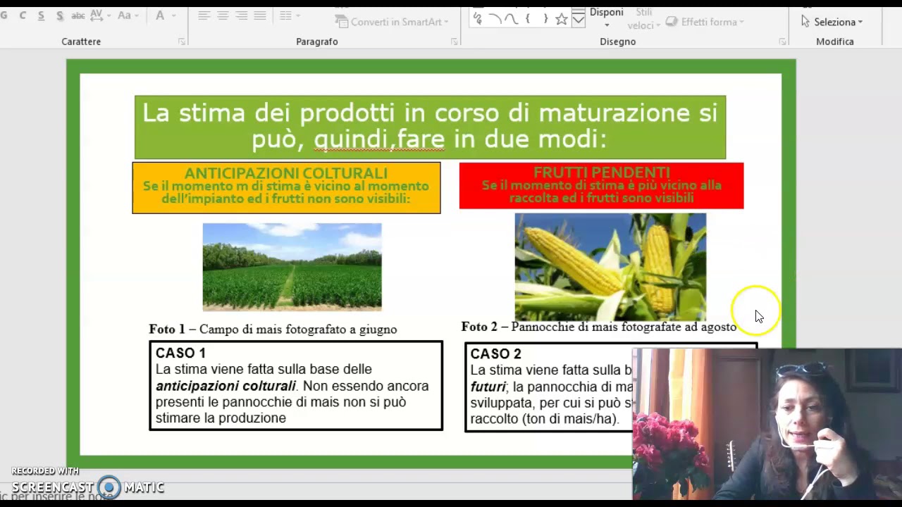 Stima dei Frutti pendenti e Anticipazioni colturali