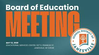 May 12, 2026 -- Board of Education Meeting