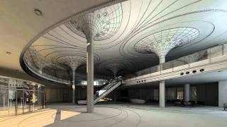 office hall 3D model from CGTrader.com