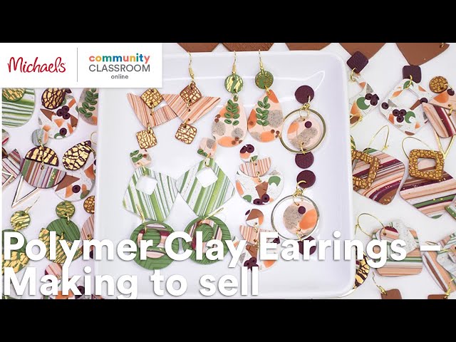 Online Class: Polymer Clay Earrings – Making to sell