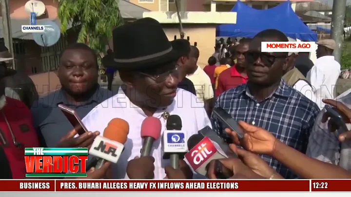Fmr President, Goodluck Jonathan Casts His Vote In Bayelsa