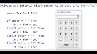 III Sem BCA Part B 1 : VB.NET Calculator