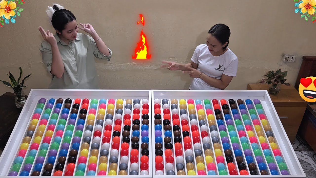 🔥 Who Sorts Faster? Color Ball Battle with ASMR Sounds! | Relaxing Yet Intense