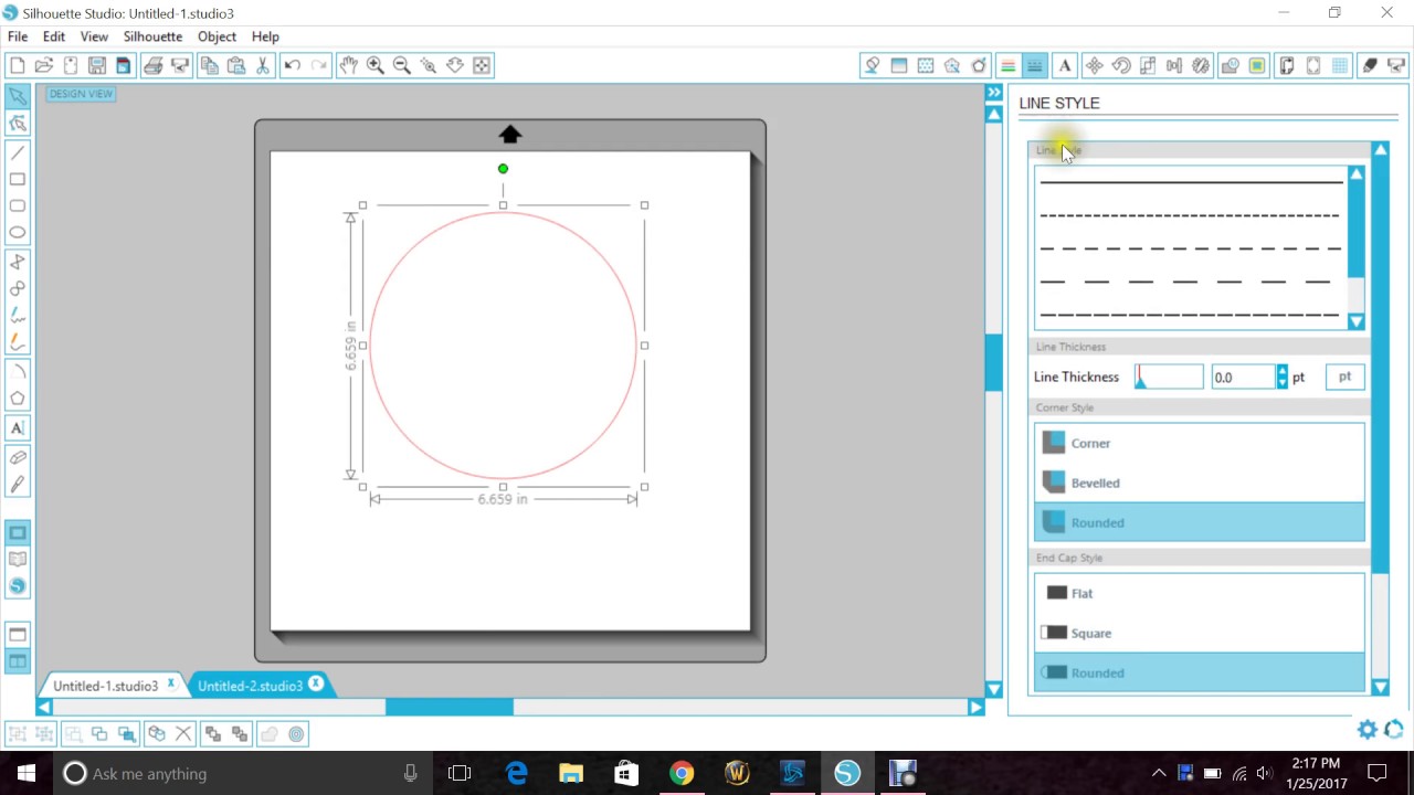 Creating a Circle Frame in Silhouette Studio with Basic Tools 