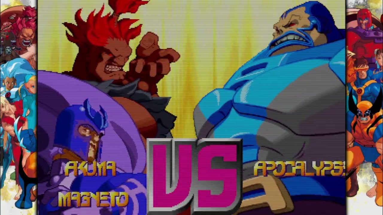 X-Men vs Street Fighter Akuma Magneto