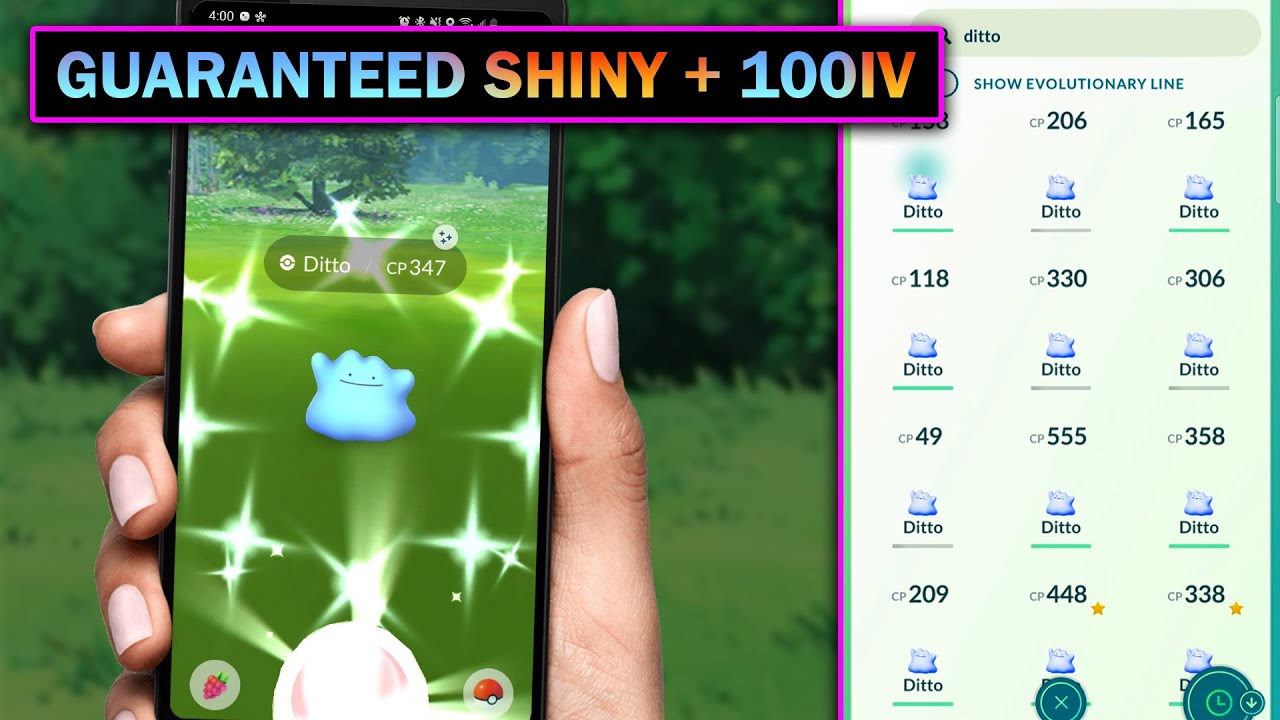 😍 100% get Shiny Ditto in Pokemon go. How to get Shiny Ditto. Best trick  for Shiny ditto 