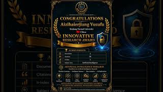 Artificial Intelligence Research Excellence | Innovative Research Award Winner