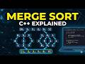 Merge Sort in C++ | Full Explanation + Coding on GeeksforGeeks | Divide &amp; Conquer | DSA