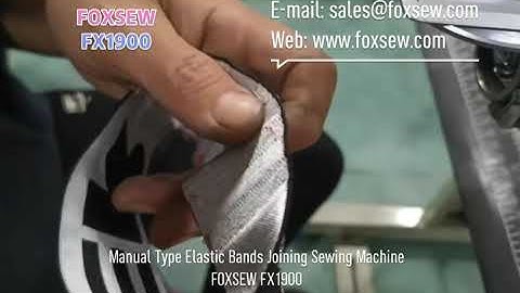 Manual Elastic Bands Joining Sewing Machine