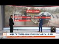 Alerta temprana por lluvias en la RM