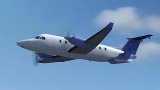 Beechcraft 1900D Fly Over Observation Animation 