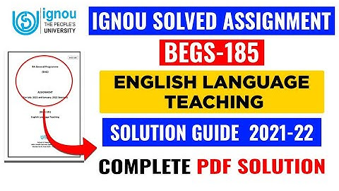 BEGS 185 Solved Assignment 2021-22 | BEGS 185 Solved Assignment 2022 | BEGS 185 Solved Assignment