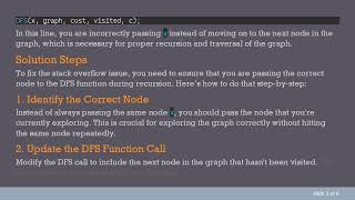 Resolving the Stack Overflow Error in Depth-First Search on Graphs