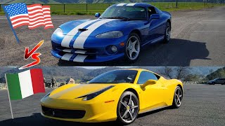 Battle of Supercar Icons The 458 Italia and Viper GTS by Life at Speed 523 views 1 year ago 10 minutes, 49 seconds