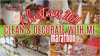 CHRISTMAS 2021 CLEAN & DECORATE WITH ME / CLEANING MARATHON 2021 / DECORATING IDEAS /ROBIN LANE LOWE