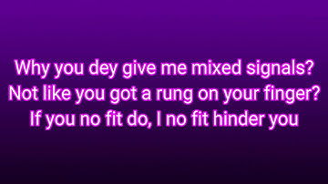 Simi So Bad Official Video ft Joeboy (Lyrics video)
