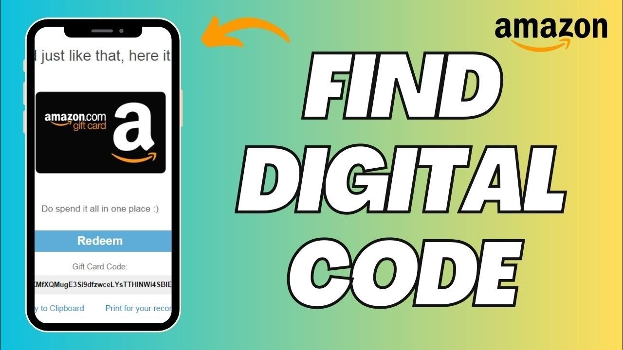Where To Find Digital Code On Amazon ANDROID (UPDATED) YouTube