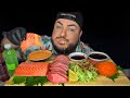 SALMON & TORO SASHIMI • Obsessed with H Mart