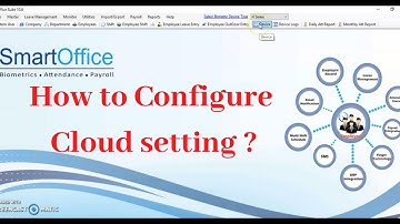 How to configure Smart office cloud setting | smartoffice attendance software | biomax biometric