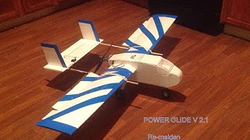 Scratch built Power Glide V2.1 2nd Flight