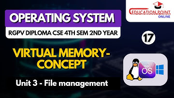 Virtual Memory - Concept | Operating Systems RGPV Diploma CSE/IT 4th Sem 2nd Year