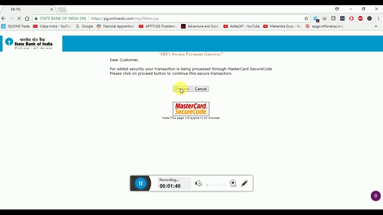 BRAOU Admission Fee Payment Online via Debit/Credit Cards