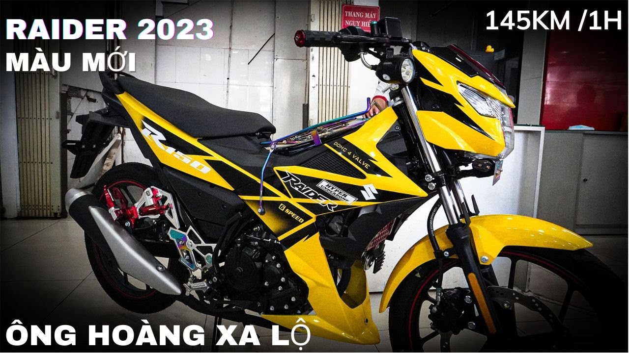 Raider Màu Mới 2023 - Suzuki Raider R 150 Vàng Đen Tem... - youtube