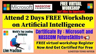 Microsoft Two Days Free Workshop on Artificial Intelligence | Attend and Get Microsoft Certificate