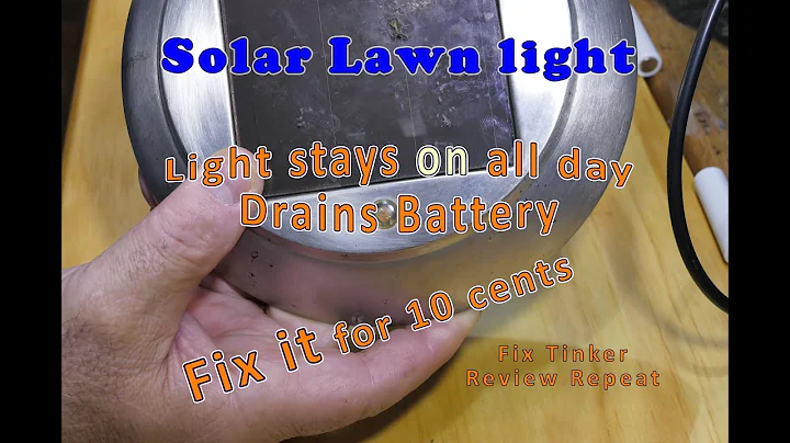 Solar Light Fix for 10 Cents (Not the battery)