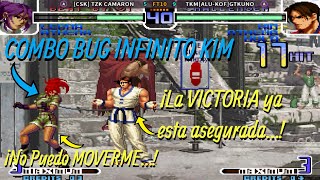 KOF 2002- KUNO DESAFÍA A LA Mejor Leona MEXICO👉¡CUIDADO LEONA LOCA Y COMBO BUG INFINITO DE KIM😲😬😵!