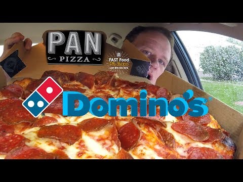 Domino's ☆DOUBLE PEPPERONI PAN PIZZA☆ Food Review!!!