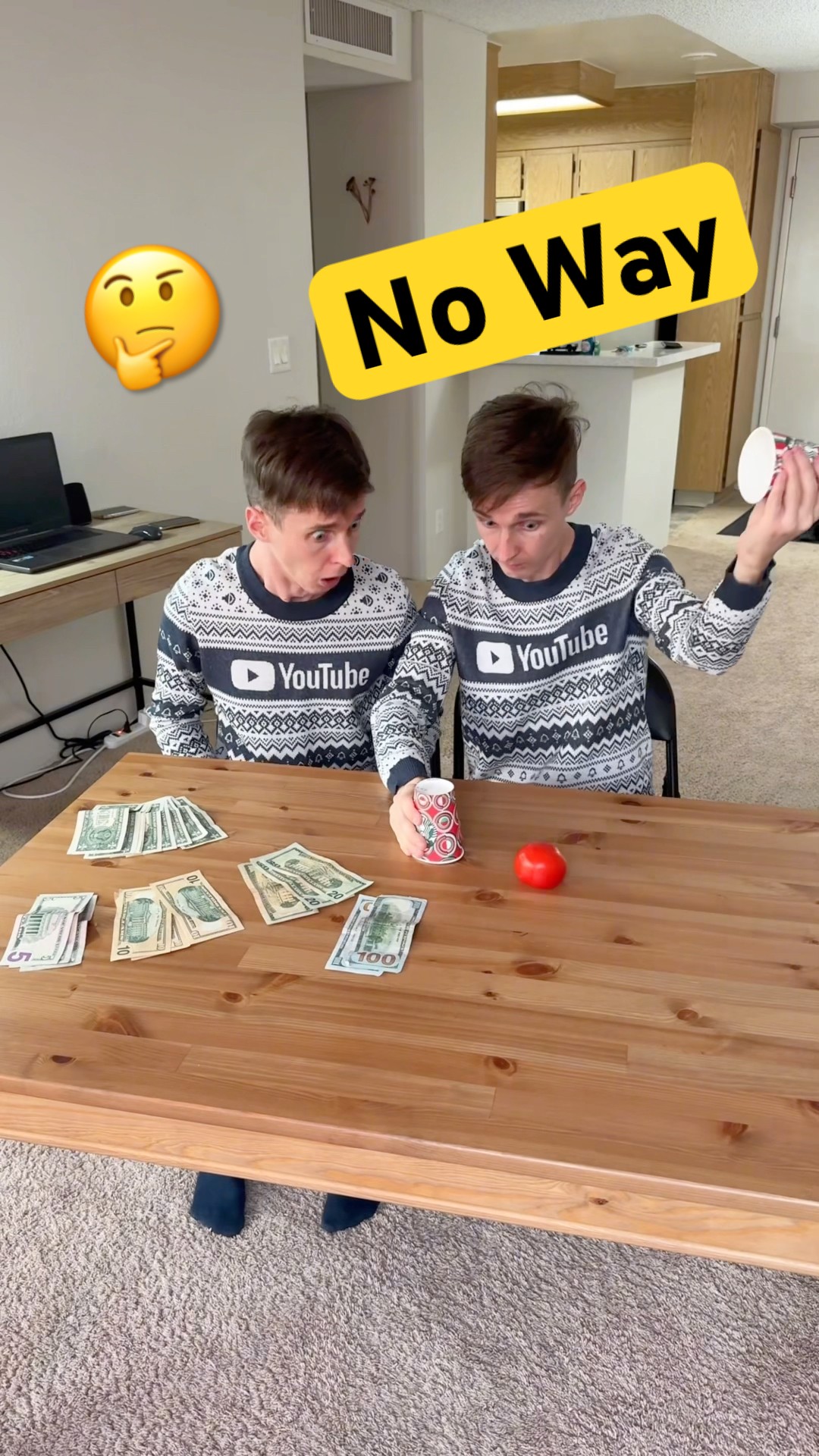 I got all his MONEY ? PRANK ? @TwinsFromRussia