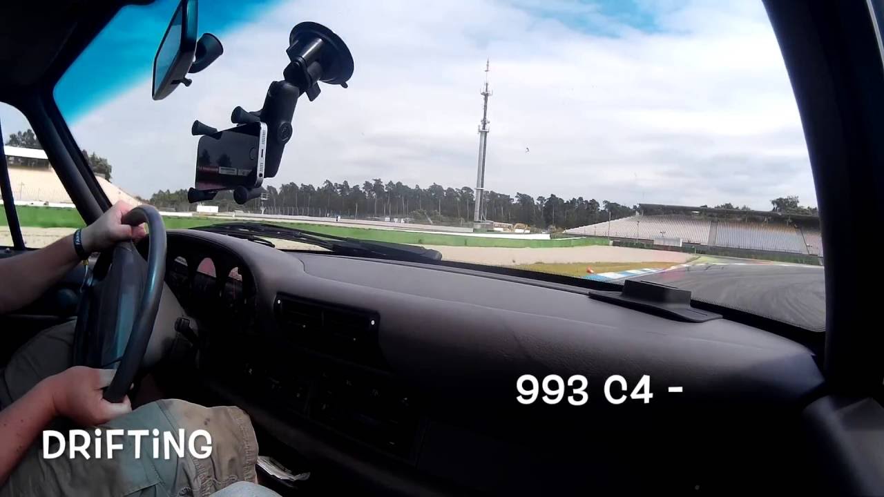 Drifting C4 993 Porsche 911 Hockenheimring