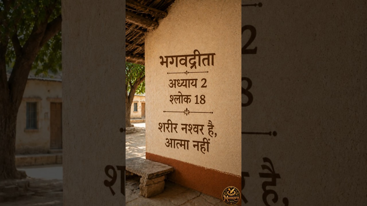 2. 18 Hindi-शरीर नष्ट होता है, आत्मा नहीं | Bhagavad Gita Shlok 2.18 in Hindi