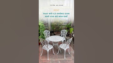 Trải nghiệm không gian sân vườn với bộ bàn ghế nhôm đúc ngoài trời BG-14T đẳng cấp | Vườn An Nam