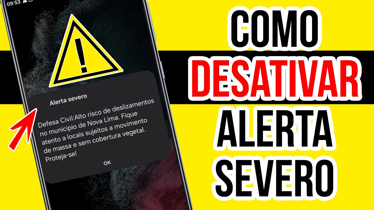 ⚠️ COMO DESATIVAR MENSAGEM DE ALERTA SEVERO DEFESA CIVIL NO CELULAR ANDROID E IPHONE