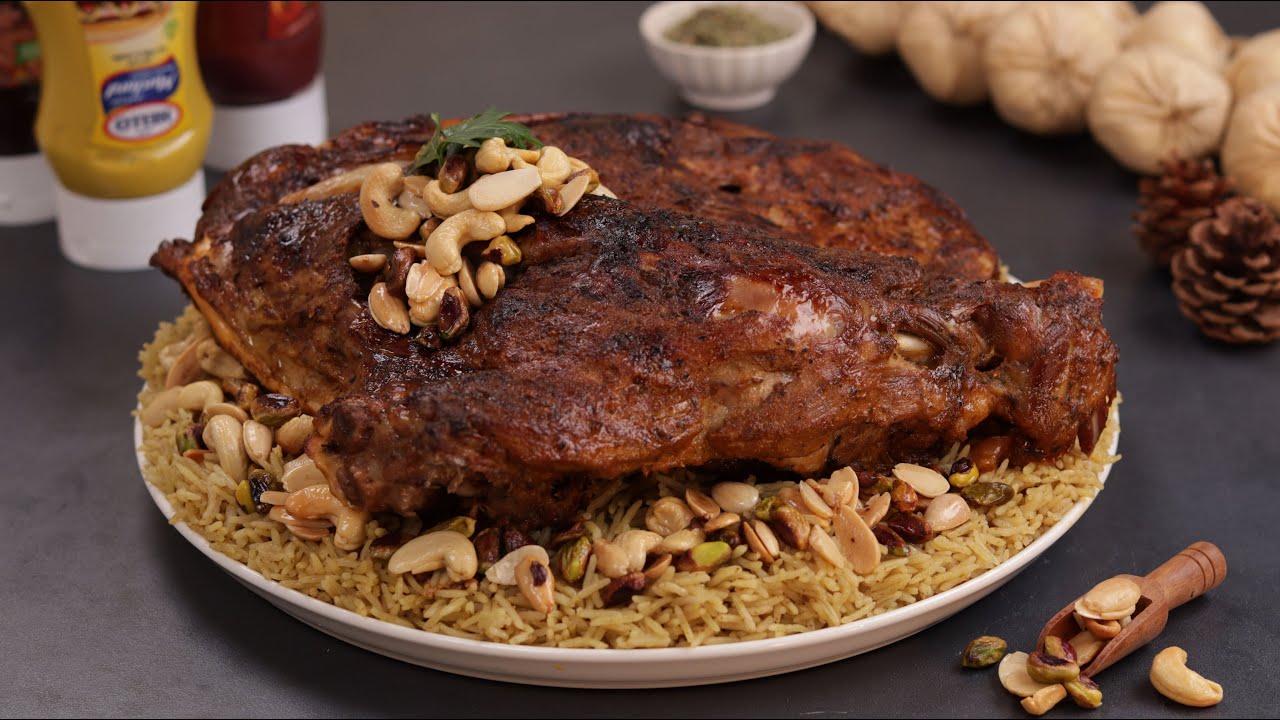 كتف خاروف  مشوي بتتبيله شهية مميزة  😋👌