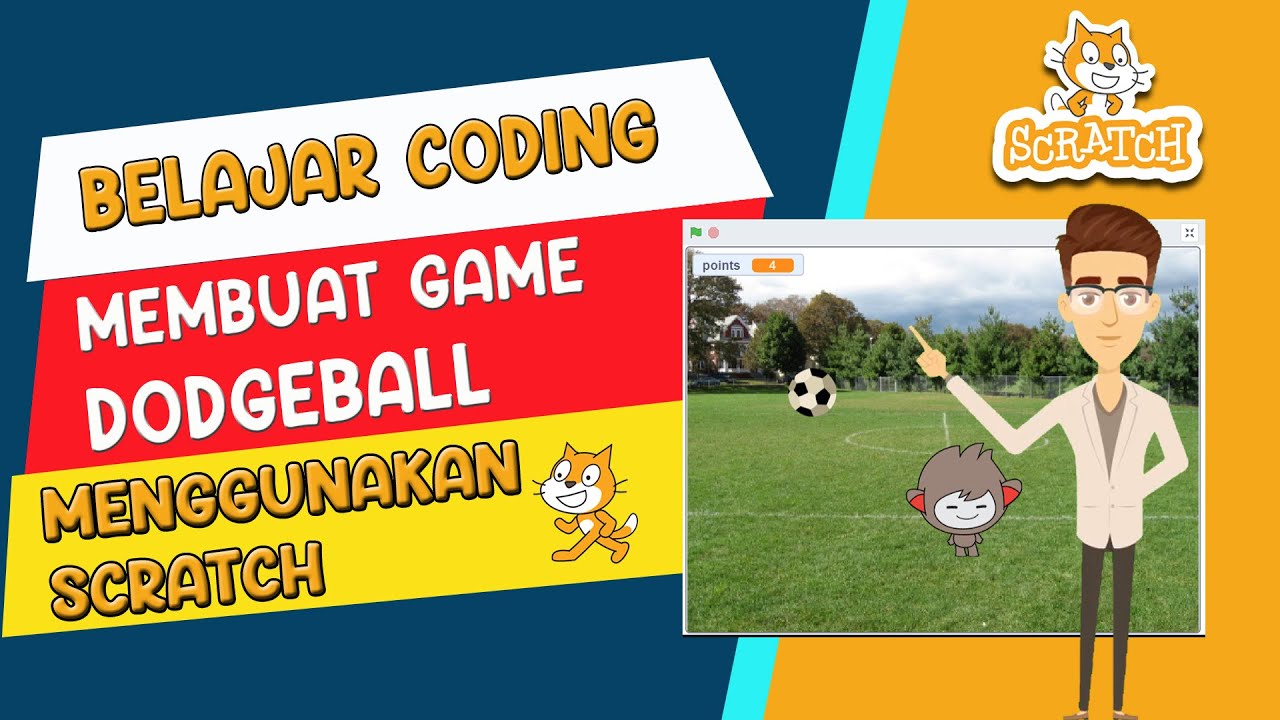 Membuat Game Dodge Ball menggunakan Scratch - YouTube