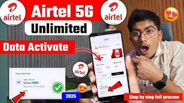 Airtel 5G Unlimited Data Not Working Problem | Airtel 5G Unlimited Data Fix 2025