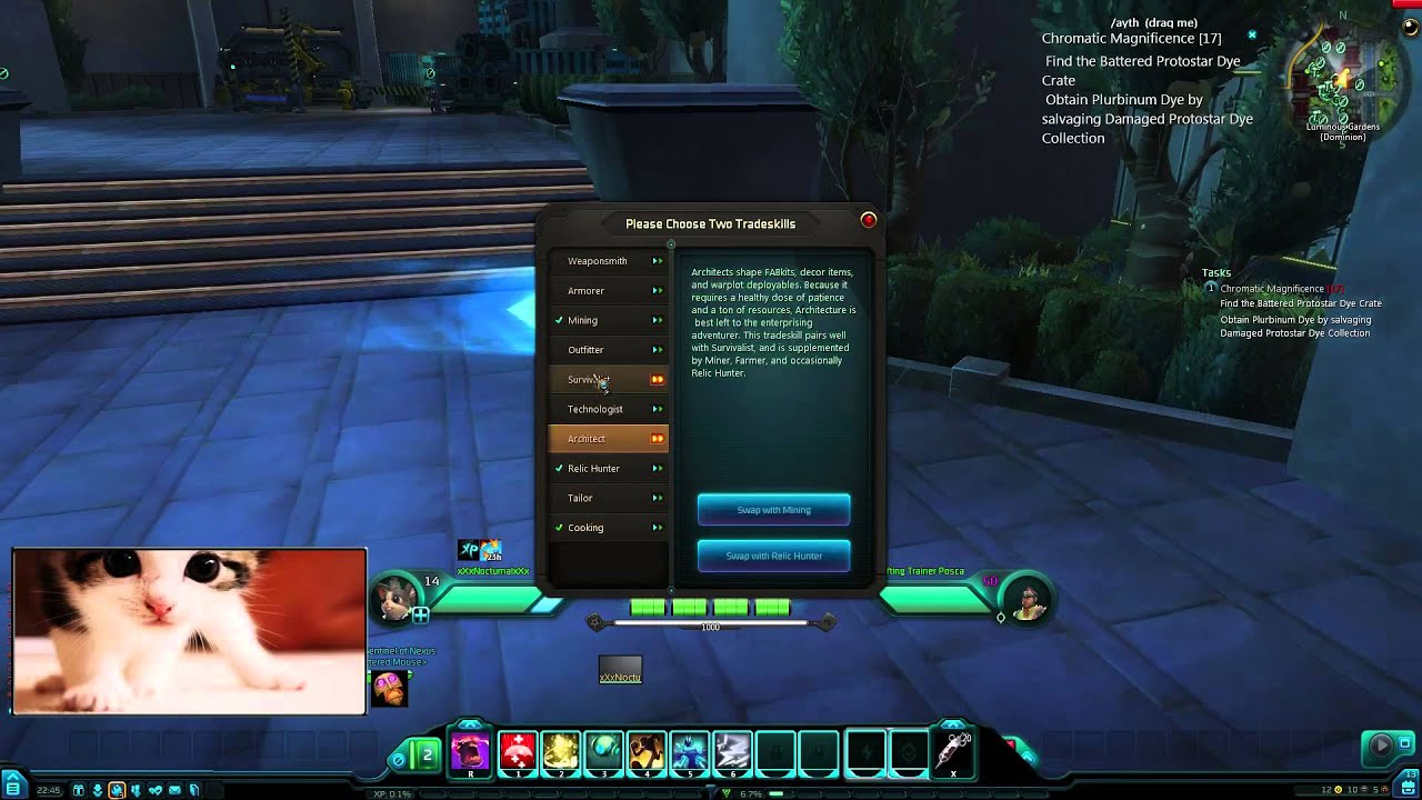 Wildstar - Crafting Trainer in Illium - YouTube
