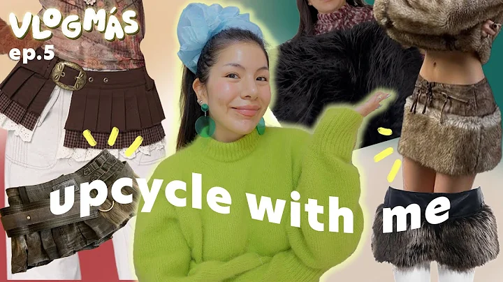 using fabric scraps to make cute & trendy pieces | sew with me | vlogmas ep. 5