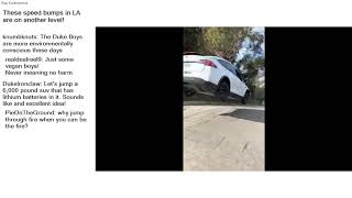 Top Reddit Video - IDIOTS in CARS: These speed bumps in LA are on another level!