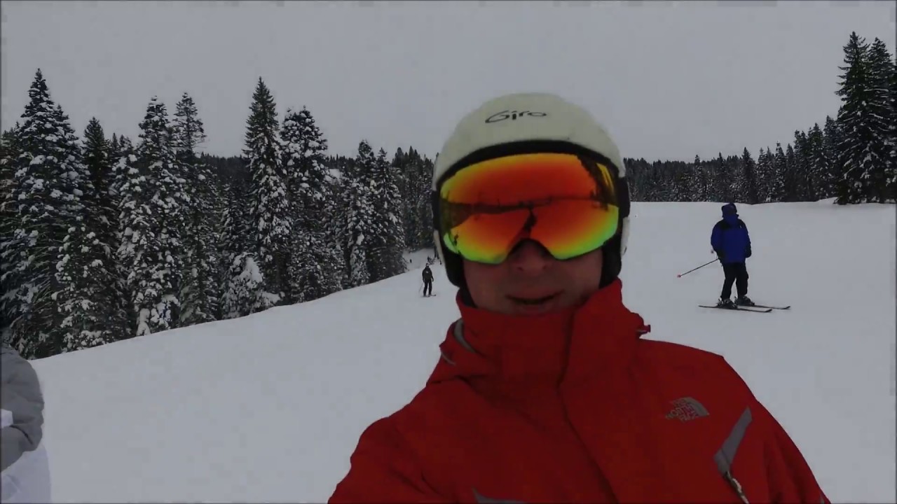DJI Osmo 3-axis gimbal snow skiing - YouTube