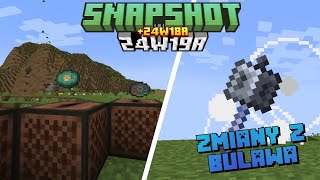 Snapshot 24w19a i 18a! Nowe płyty, obrazy! Zmiany z Buławą! | Minecraft 1.21