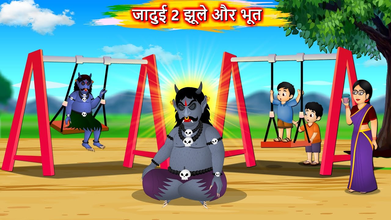 जादुई 2 झूले और भूत Magical Funny swing Hindi kahaniya Hindi