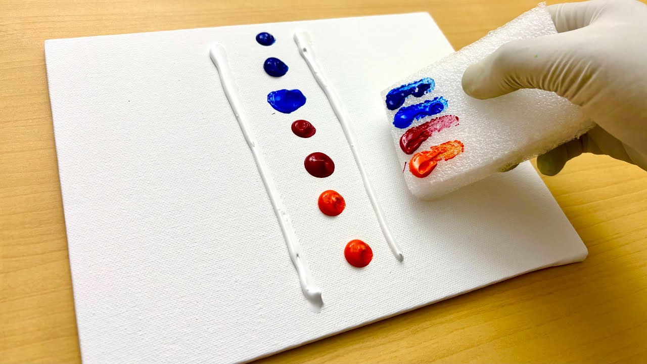 #ART 21  Acrylic Painting for Beginners / Couple in Full Moon Landscape Painting