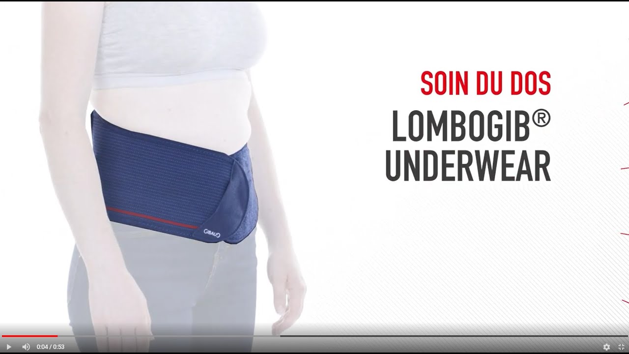 ceinture lombaire lombogib underwear