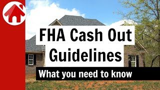 FHA Cash Out Guidelines - 4 Things You Must Know by Mortgage by Adam 59 views 2 weeks ago 4 minutes, 54 seconds