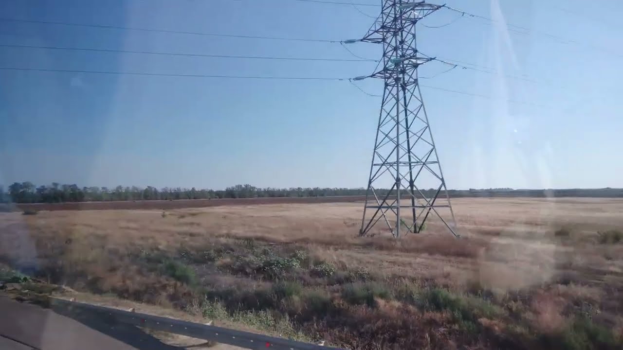 Волгоградская область из окна автобуса